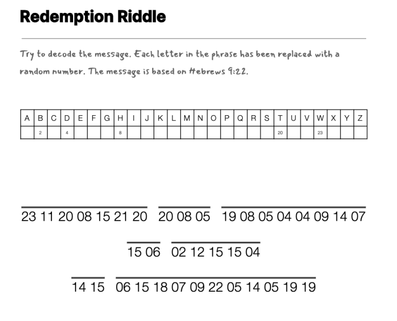 Red, White, and Blue cryptogram